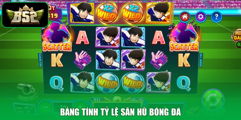 Bảng tính tỷ lệ săn hũ bóng đá
