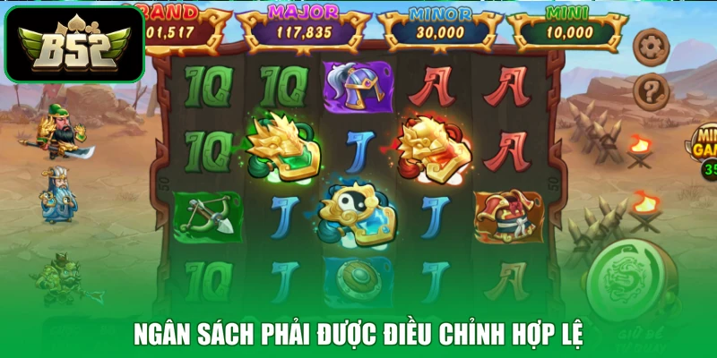 Ngân sách phải được điều chỉnh hợp lệ